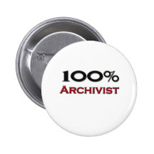 Archivista del 100 por ciento pin