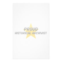 Archivista histórico orgulloso  papeleria de diseño