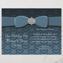 Arco azul y negro Bling de los corazones del damas Tarjetón