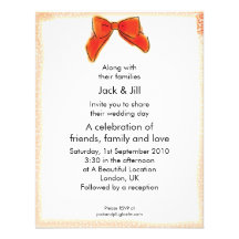 Arco de Cleo 4.25x5.5 (rojo) Invitacion Personal