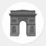 Arco del Triunfo: modelo 3D: Etiqueta Redonda