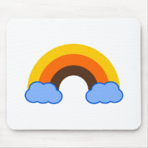 arco iris 70s tapete de ratones