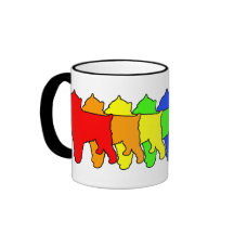 Arco iris Bruselas Griffon Tazas De Café