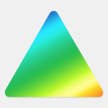 Arco iris calcomanías de triangulos personalizadas