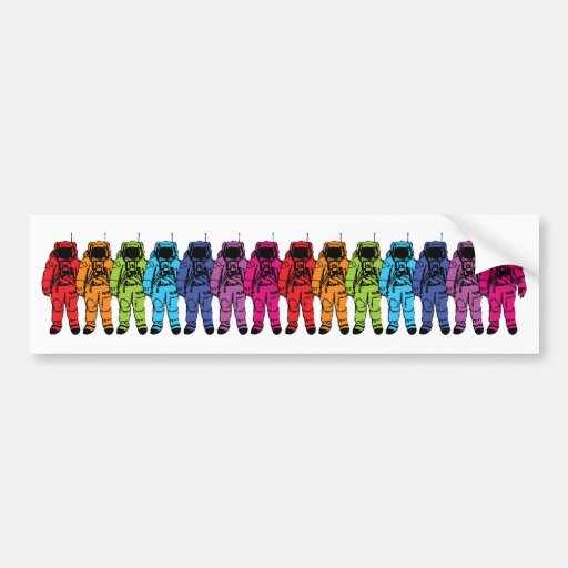 Arco iris de Astro Etiqueta De Parachoque