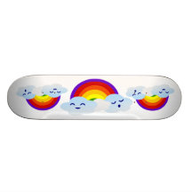 Arco iris de Kawaii Monopatín
