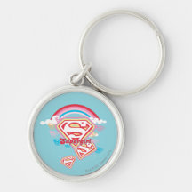 Arco iris de Supergirl Llavero Personalizado
