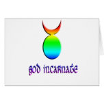 arco iris encarnado de dios tarjetas