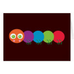 Arco iris lindo Caterpillar Tarjetas