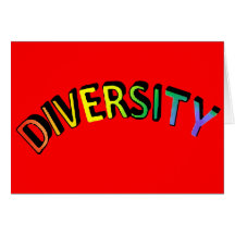 Arco iris Notecard de la diversidad Felicitación