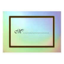 Arco iris opalescente de la tarjeta del asiento de tarjeta de negocio