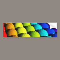 Arco iris pegatinas de parachoque