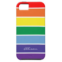 Arco iris personalizado Brite iPhone 5 Cárcasa