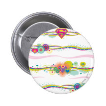Arco iris retro de Supergirl Pin