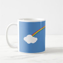 arco iris taza de café