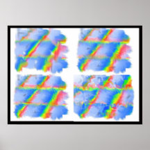 Arco iris torcidos poster