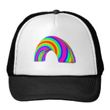 arco iris tridimensional gorra