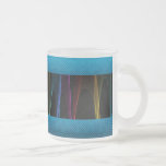 Arcos del arco iris y Grunge azul Tazas