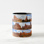 Arcos parque nacional, Utah, taza del collage