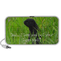 Ardilla de tierra negra de BGRO Laptop Altavoz