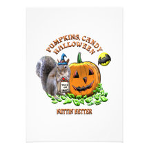 Ardilla feliz Halloween Anuncio Personalizado