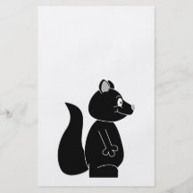 Ardilla negra tarjeton