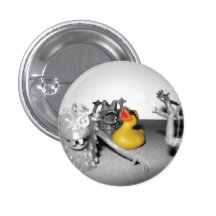 ¡"Arg! Monstruos!" Botón de goma del pato (pequeño Pin