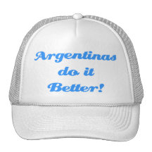 ¡Argentinas mejora! Gorros Bordados