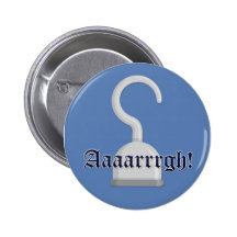 ¡Argh! Capitán Hook Pirate Button Pins
