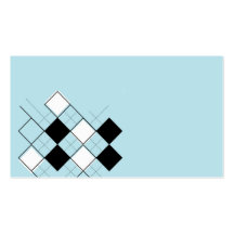 argyle azul tarjeta de visita
