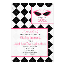 Argyle y invitación 2012 de la graduación de las g