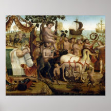 Ariadne en Naxos, de la historia de Theseus (aceit Poster