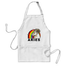 Aries del arco iris delantal