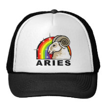 Aries del arco iris gorras