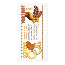 Aries del zodiaco del dragón de madera 2024 de Val Tarjetas Personales Con Fotos