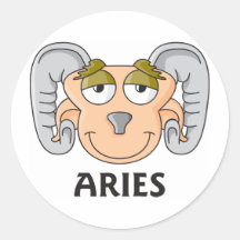 Aries Etiquetas Redondas