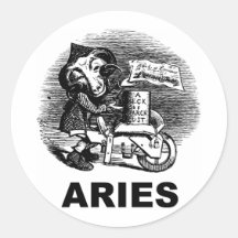 aries etiquetas redondas