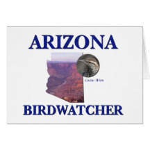 Arizona Birdwatcher Tarjeta