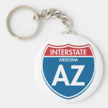 Arizona de un estado a otro AZ Llaveros Personalizados