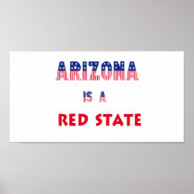Arizona es un estado rojo poster