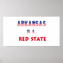 Arkansas es un estado rojo poster