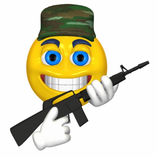 arma toting el ornamento sonriente del navidad escultura fotografica