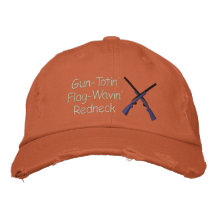 Arma y bandera orgullosos del campesino sureño gorra bordada