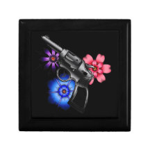 arma y flores caja de joyas