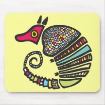 Armadillo colorido Mousepad Tapetes De Raton