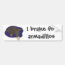 Armadillo XY del bebé en un diseño de la almohada Pegatina De Parachoque