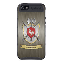 Armadura del escudo de la batalla del gallo iPhone 5 fundas