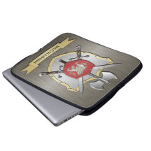 Armadura del escudo de la batalla del grifo funda computadora
