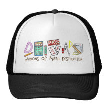 Armas de la destrucción de la matemáticas gorro de camionero