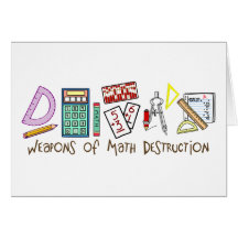 Armas de la destrucción de la matemáticas tarjeton